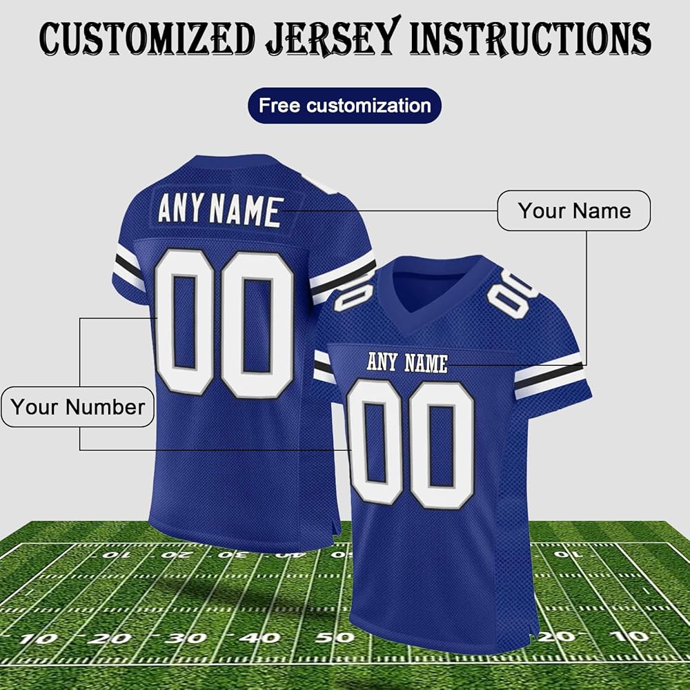 Amazon.com : Football Jersey Personalized Football Jersey